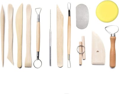 Keramiek Gereedschap - Klei Beeldhouwen - Kunst Projecten - 13 Delige Set - 20 x 13 x 4 cm