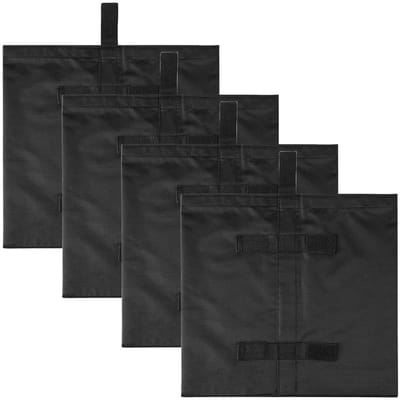 Allecto - Tuinhuisje gewichten - Zakken met stickerriemen - Ergonomische handgrepen - 4 pack - Voor pop-up luifel en trampoline - Ideaal voor buite...