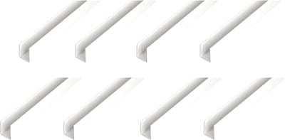 U-profiel Set - Kunststof Profiel - Afwerking Randen - Duurzaam PVC Materiaal - 200cm Lengte - Wit