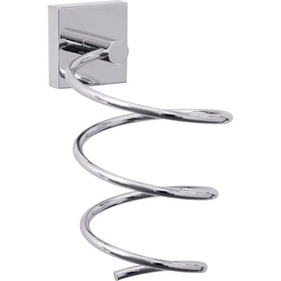 tesa föhnhouder Ekkro chroom verchroomd metaal zelfklevend zonder boren – 129x97x163mm