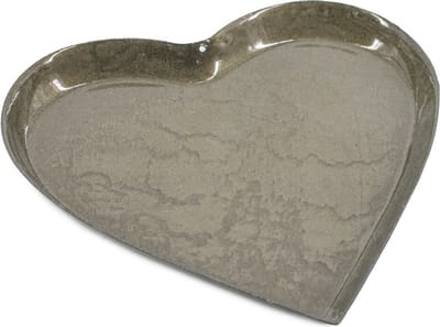 HomeBound by KY | Metalen tray hart olive | tray | decoratieve schaal | decoratie