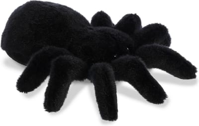 Pluche dieren knuffels tarantula vogelspin van 20 cm - Knuffeldieren spinnen speelgoed