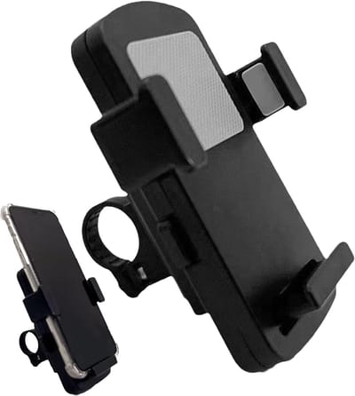 Telefoonhouder voor op de fiets, mobiele telefoonhouder voor fiets, verstelbare telefoonhouder - voor schokbestendige, anti-slip siliconen pad voor reizen in de open lucht