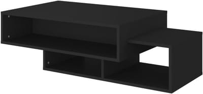 vidaXL Salontafel 105x55x32 cm bewerkt hout zwart