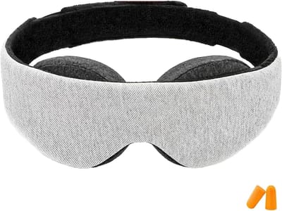 Slaapoogmasker - Nuldrukmasker - Reizen Meditatie - Verstelbare bandjes - 68 gram - Zwart