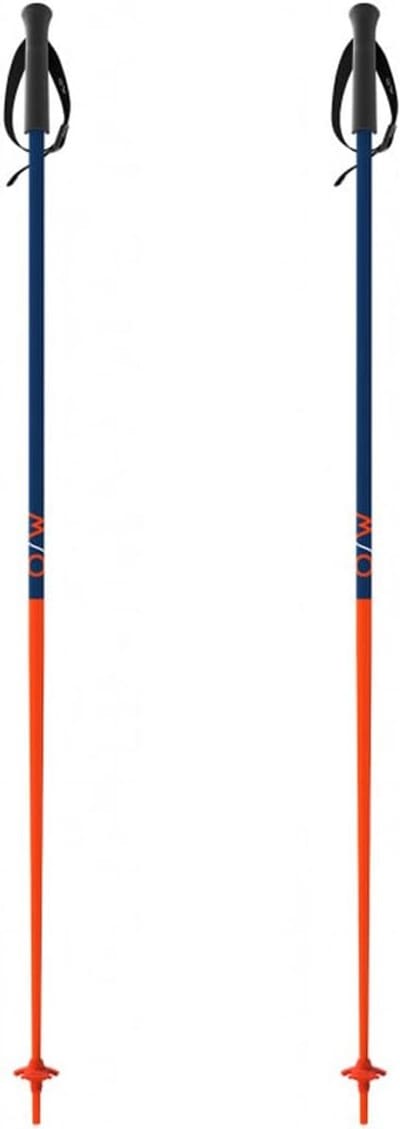 Alpineski stokken - Ski stokken - Skiën op de piste - Sterke aluminium schacht - 110 cm - Vurig rood