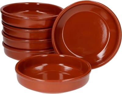 Set van 6 cazuela kommen van klei Bruno 20cm L - 33351