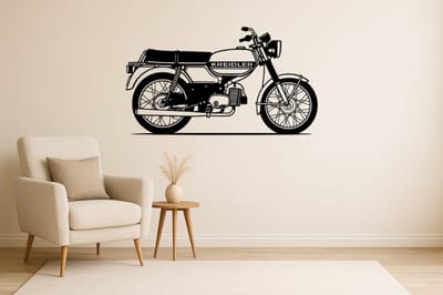 BR2Laser Kreidler Florett Classic – Wanddecoratie – Lasergesneden Hout – Handgemaakt – 60 cm Breed