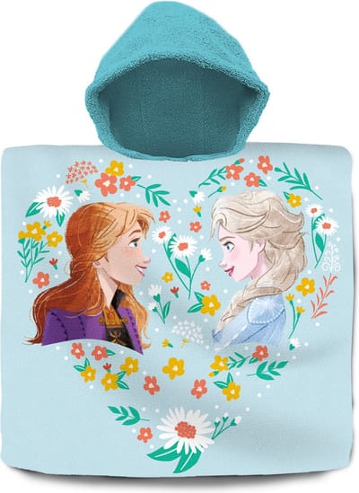 Disney Frozen bad cape/poncho - 60 x 120 cm - katoen - voor kinderen - vakantie