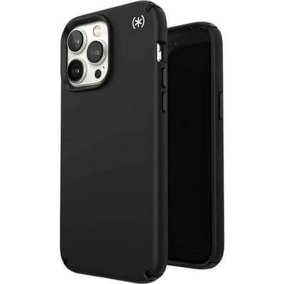 Speck hoesje geschikt voor Apple iPhone 14 Pro Max - Slank - Ultieme Bescherming - Luxe Soft-touch Afwerking - Valbescherming gecertificeerd tot 4 meter - Microban Antibacterieel - Presidio2 Pro lijn - Zwart