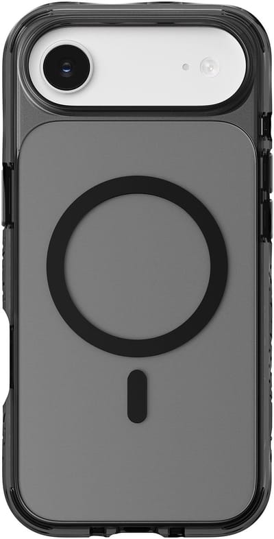LAUT Crystal Matter X Hoesje, Ultra Transparant, 6m Valbescherming, MagSafe® Compatibel, IMPKT Cell Technologie, voor Apple iPhone Air, Zwart
