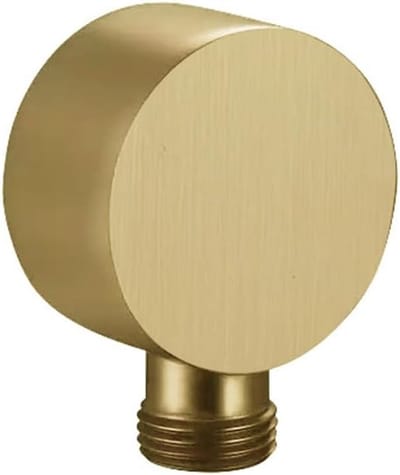 Wand Douche Elleboog - Slang Connector - Douche Aansluiting - Massief Koper Materiaal - G 1/2 Schroefdraad - Goud