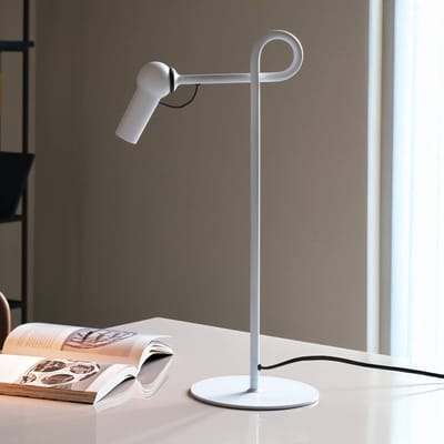 kdln LED tafellamp Bird, wit, 48 cm, metaal, dimbaar