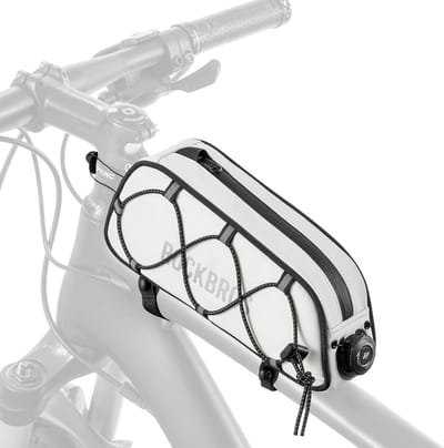 Waterafstotende Compacte Fiets Frametas voor MTB en Racefiets - Top Tube Tas met Reflectie