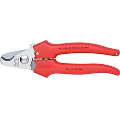 Knipex 95 05 165 Kabelschaar Geschikt voor (striptechniek) Aluminium- en koperkabel, een- en meerdraads 10 mm 24 mm² 3