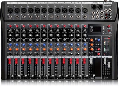 Nivard Audio Mixer - Mengpaneel - DJ - Mixer - Gaming - 12 Kanaals