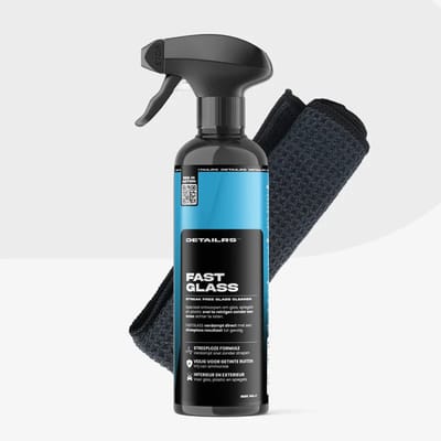 Detailrs Perfect Glass Combo - Glasreiniger Auto - Ruitenreiniger Auto - Auto Glasreiniger - Glasdoek Auto - Streeploos - Car Detailing
