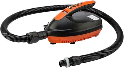 Elektrische Luchtpomp - Automatische Pomp - Watersport Uitrusting - Automatische Uitschakeling - 16 PSI Max - Zwart