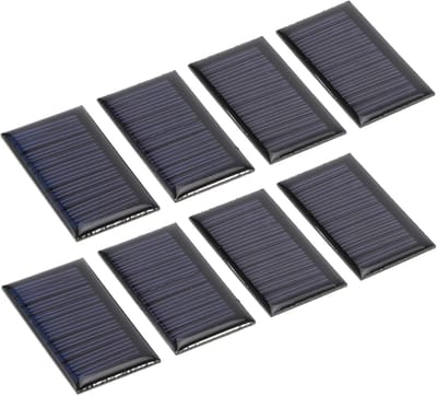 Mini Zonnepanelen Set van 8 - Draagbare Polykristallijn Silicium Zonnepaneel Cellen voor DIY Projecten
