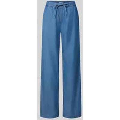 broek met wide fit van lyocellmix met tunnelkoord