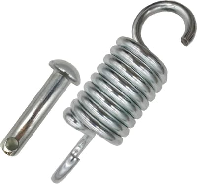 Veer en Pin Set - Hangmat Ophanging - Schommelen en Ontspannen - Roestvrij Staal - 700 pond capaciteit - Zilver