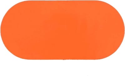 Ovaal - Oranje 90 x 190 mm Anti-slip-vloersticker