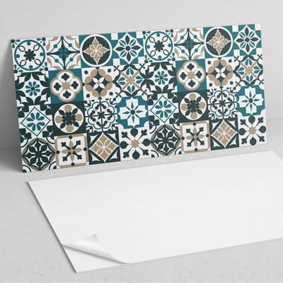 Coloray Wandpanelen Zelfklevend - Tegelpatronen in de lay-out PVC Wandpaneel - 100 cm x 50 cm - Groente Wandbekleding Zelfklevend - 1 stuk - Texturen Wandpanelen Zelfklevend - Wandpanelen Keuken - Wandpaneel Badkamer