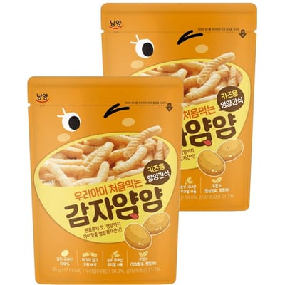 Namyang Mijn Kind's Eerste Yum Yum Snack Zacht Gepoft Vingerfood 40g 2 Pakken