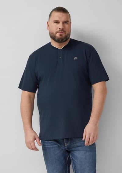 s.Oliver - male - Elastisch poloshirt met piquéstructuur