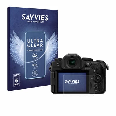 Savvies - Screenprotector voor Panasonic Lumix DC-G97 - Folie Beschermfolie transparant 6 Stuks