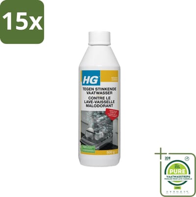 15 x HG Stinkende Vaatwasser 500 gr - Grootverpakking - Vaatwasser Reiniging - Vaatwasser Geur - Vaatwasser Ontstopping - Vaatwasser Schoonmaken - Vaatwasser Onderhoud