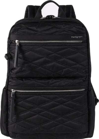 Hedgren Rugzak met laptopvak Inner City Ava Square Backpack RFID 15,6" New Quilt Black Zwart
