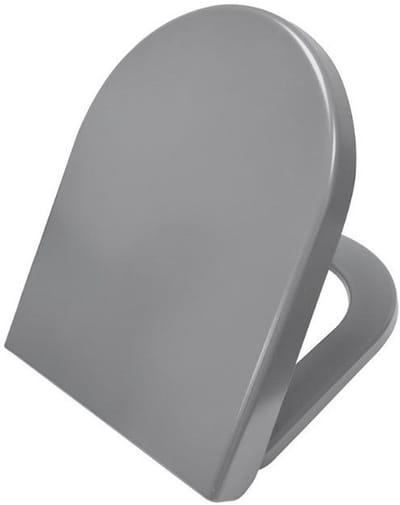 Sanifun Toiletbril Cas Mat Grijs – Soft-Close & Quick-Release – Duroplast - 520 mm
