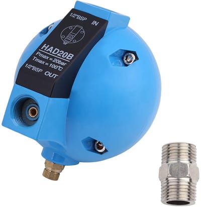 Dailygoods- Condensaatafvoer Automatische Afdruiprek - 1/2"BSP - 400 L/H - 100°C Max Temp - Gegoten Aluminiumlegering - Drijvend Bal Drainagesysteem