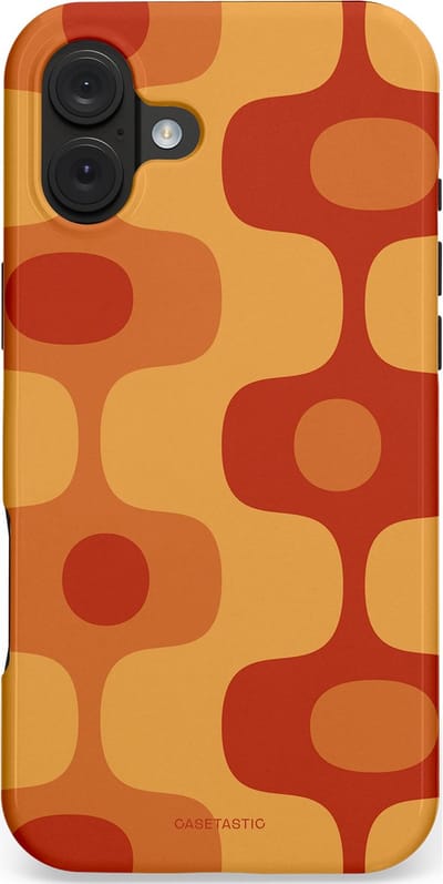 Casetastic hoesje geschikt voor Apple iPhone 16 Plus - MagSafe - Dubbellaagse bescherming - Vintage Rust - Fashion Case - Terracotta Goud