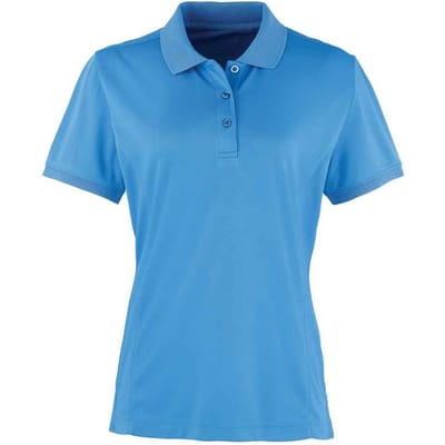 Premier Dames/Dames Coolchecker Poloshirt (Saffier)