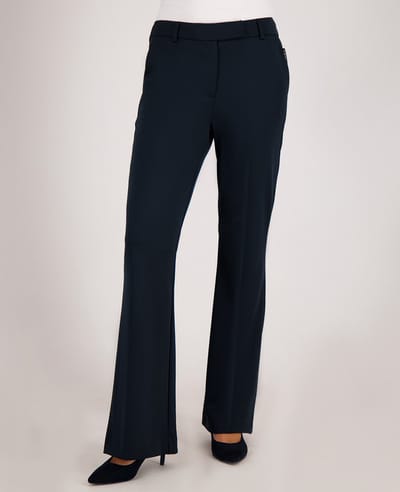 Je m'appelle Travelstof Dames Broek Flared fit Met stretch - Blauw - Maat L
