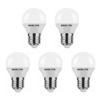 Asalite LED Lamp G45 E27 Fitting - 6W = 40W - 510 Lumen - 3000K Warm Wit Licht - Niet Dimbaar - 220-240V - Energiezuinig - 5 stuks
