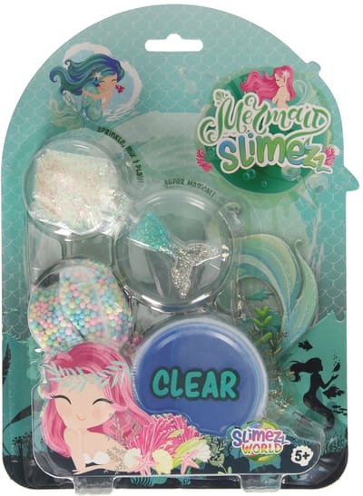 Sambro slijm speelgoed Zeemeermin DIY set met glitters en balletjes.