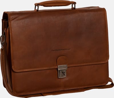 Chesterfield Shay Business - Leren Aktetas - Leren Laptoptas 15,6" - Schoudertas - Cognac