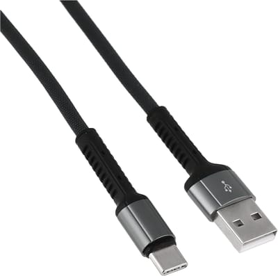LDNIO LS64 Toughness USB C Type Oplaad Kabel 2.4A Fast Cable - USB C Kabel - USB C naar USB A - USB 3.0 - Nylon - 2M