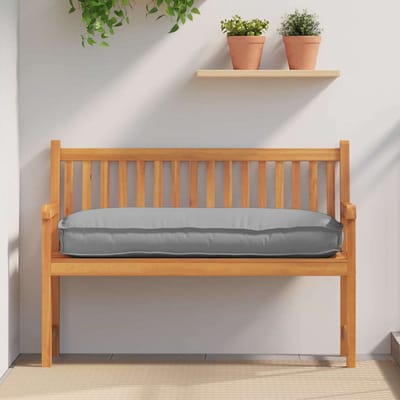 vidaXL - Kussen - Oxford - Stof - Grijs - 120 - x - 50 - x - 12 - cm