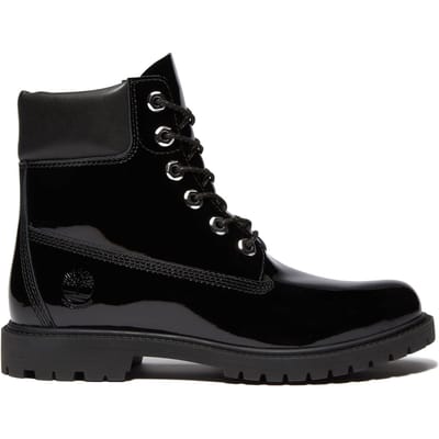 Timberland Premium 6 Inch Lace Up Waterproof Boot Black Patent Leather Taglia: 37.5 | Stivali Outlet | Donna | Nero