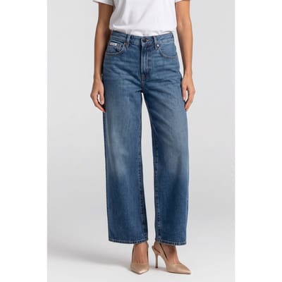 Calvin Klein The Wide Leg Shore Road Jean Shore Road Taglia: W28 Short | Pantaloni Outlet | Donna