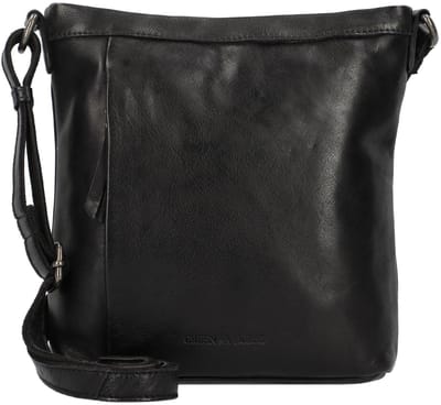 GREENBURRY Leren schoudertas Colombiana Shoulder Bag Black zwart