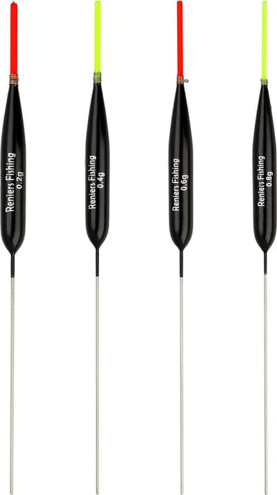 Reniers Fishing Dobber RF2 – Allround Dobber met Metalen Onderantenne voor Snel Vissen - Kleur: rood,Maat: 0.20g