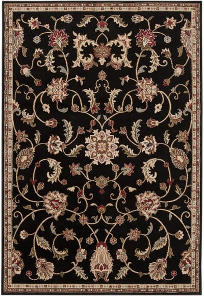 SURYA - BEKURI Traditioneel Boho Tapijt in Zwart