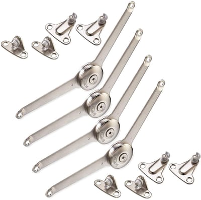 4 x SO-TECH Kesseböhmer Duo Forte klepbeslag verstelbaar 75 - 110° voor klephoogte: 200 - 700 mm incl. montage-instructies