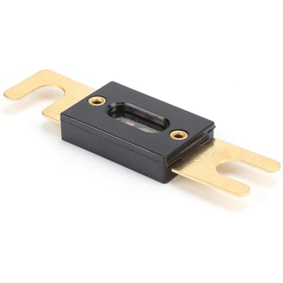 Fusible à lame ANL Auto Plaqué Or Type à Boulonner DC32V Universel pour Voiture Camion RV Stéréo Batterie(300A ) gray
