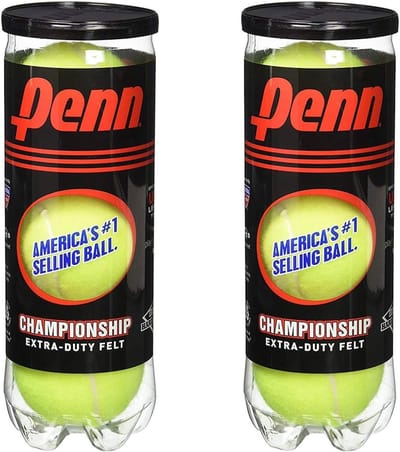 Tennisballen - Sportballen - Wedstrijd Spelen - Extra Duty Vilt - 6 Stuks - Geel